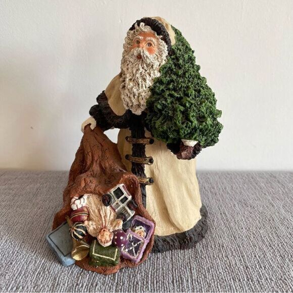Christmas Vintage 1989 Santa Signed By Artist June McKenna Limited Edition - Picture 1 of 11